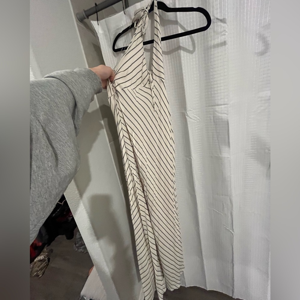 Wild Fable Cream and Black Striped Top